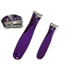 Tagliaunghie LIZY Purple Art Forbici per pedicure in acciaio al carbonio Trimmer s Cuticola Manicure Edge Cutter Scissor Tool 230417