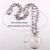 Nouvelle mode Bohemian bijoux coquille de cristal perles longues coquilles nouées