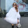 Women's Fur Faux Europe and America women Mongolia Sheep fur sleeve hem ladies loose outwear Genuine coat fashion jacket 231117