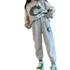 Giyim Setleri Sonbahar Kızlar Bahar Giyim Kazak Seti Orta ve Büyük Çocuk Boş Zaman Takım Moda Kids Sports 231117