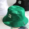 Yeşil Kova Şapkası Balıkçı Şapkaları Erkek Kadın Dış Yaz Sokağı Hip Hop Dansçı Pamuk Şehir Şapkası