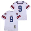 Film Football 9 Bobby Boucher Jersey The Waterboy Adam Sandler Mud Dogs Bourbon Bowl Men College All Stitched Bleu Blanc Orange Noir Couleur Respirant Université