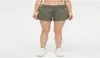 L091 Yoga Short Pants Outfit Hidden Zipper Pocket Womens Sports Shorts Loose Breatble Casual Running Sportwear Girls Apport 4257337
