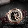 Zegarstka NaviForce Sport Men Watches Fashion ładne cyfrowe kwarcowe zegarek zegarek stalowy wodoodporny podwójny data wyświetlacza Relogio Masculino 231118