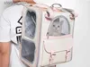 Kedi Taşıyıcılar Konutları Ev Pet Taşıyıcı Çanta Evcil Hayvanlar Sırt Çantası Çift Omuz Giden Taşıma Kedileri Seyahat Nefes Alabilir Köpek Çantaları Sarf Malzemeleri Q231117