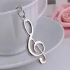 Metal Musical Note Keychain Gift Key Holder Cool Luxury Car Key Ring Musical Bag pendant Keychains For Man Women Gift jewelry Gift Jewelry
