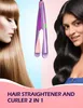 Hårrätare Angenil Professional Ion Flat Iron Curling In One Rättare och Curler 2 1 Dual Voltage Twist Irons 231113