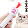 Cat Toys Gout Toy Dog Rod Laser Pointer Pattern Projection Infrared Light Purple Pet Animal USB Rechargeable LED 5 Red