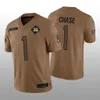 1 Ja'marr Chase 9 Burrow Cincinnati'''bengals''men Young Youth 5 Tee Higgins 28 Joe Mixon 99 Myles Murphy 2023 Salute to Service Limited Football Jersey