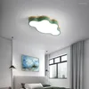 Luzes de teto Lâmpada moderna de madeira sólida LED CREVIDE