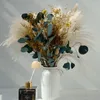 Decorative Flowers 87Piece Natural Fluffy Dried Boho Bathroom Decor For Home Office