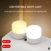 Bordslampor 50st mini USB Plug Lamp 5v 1W Super Bright Eye Protection Book Light Computer Mobile Power Laddar liten LED -natt