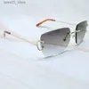 Sonnenbrille Metall Sonnenbrille Randlos Quadratisch Big Wire C Sonnenbrille Luxus Herren Sonnenbrille Carter Sonnenbrille Marke Desinger Shade Für Männer Q231120