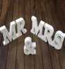 Décoration de lettres MR MRS, lettres de couleur blanche, ornement de mariage et de chambre à coucher, vente en Stock2833402