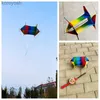 Kite Accessories free shipping PE kite flying toys for children kites 3d kites revolve kites string line fishing rod line eagle kite toysL231118