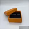 Gift Wrap Small Orange Jewelry Box Fashion Earrings Ring Necklace Storage Boxes Outdoor Portable Dhs Drop Delivery Home Gard Dhgarden Dh1I3