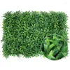 Fleurs décoratives gazon artificiel plante panneau mural plastique vert pour fond pelouse et jardin extérieur décoration de mariage à la maison