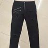 Jeans pour hommes droites hommes Punk Skinny Denim pantalon printemps été petit ami Streetwear fermeture éclair Slim Fit noir Goth pantalon