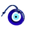 Glass Blue Turkish Evil Eye Pendant Wall Hanging Decor Rope Chain Simple Decoration for Home Living Room Car Le715 Fashion Jewelrykey Chains