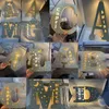 Lamps Shades Customized Wall Decor LED Night Light 24 Letters with Name Stars Moon Bedroom Decor Baby Wooden Sign Lamp Christmas Kids Gifts 230418