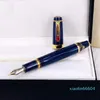 Limited Edition Bohemies Classic Extend-Retract NIB Fountain Pen Top High Quality 14K Business Office Ink Pen with Diamond