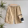 Sommer Designer Herren Designer Stone Shorts Taschen Arbeitshose Damen Sommer Island Jogginghose Multifunktions-Oberschenkelhose Kurz Lässige High Street Baumwolle M / 2XL