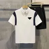 Adam Polos Gömlek Tasarımcı Tees Gömlek Yaz T-Shirt Kısa Kollu Yaka Boyun Üstleri Erkek Clothong Asya Boyutu S-3XL