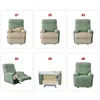 Stol täcker delad Jacquard Recliner Cover Elastic Lazy Boy Chair Soffa Covers Stretch Spandex Couch Slipcovers fåtöljfodral fast färg 231117