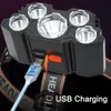 Headlamps 5 rechargeable LED headlights builtin 18650 battery sturdy camping adventure fishing 231117