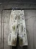 Męskie spodnie w zakresie rozmiarów na okrągłe szyi haftowane i wydrukowane letnie zużycie w stylu polarnym z ulicą czyste bawełniane 3D22