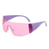 Marque de luxe Punk lunettes de soleil 2000'S nouvelles femmes une pièce lunettes de soleil design UV400 unisexe nuances lunettes mode Y2k lunettes