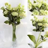 Fiori decorativi 70 cm Fiore artificiale Trigemino Eustoma Piante Bouquet Decorazione domestica Falso floreale Seta Matrimonio Po Puntelli Regali