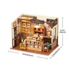 Doll House Accessories Robotime Rolife Beckas Baking House 3D Puzzle DIY Miniature Dollhouse Kit Amazing Gift for Children DG161 230417