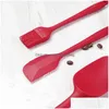 Outils de gâteau Outils de cuisson en sile Spatas Crème Cuisson Fournitures de cuisine résistantes à la chaleur Livraison directe Cuisine de jardin à domicile, Bar à manger Bakewa Dhpeu