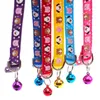 Dog Collars Leashes Fashion Pet Collar Colorful Pattern Bear Cute Bell Adjustable for Dogs Cats Puppies DIY Accessories 231117