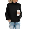 Toyouth Kerst Trui Winter Vrouwen Jumper Casual Coltrui Effen Kleur Lange Mouw Gebreide Trui sueter mujer 201223