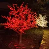 LED Artificial Cherry Blossom Tree Light Christmas Light 2484 pcs LED Bulbs 2.5m Height 110/220VAC Rainproof Outdoor Use