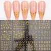 12pcs Nail Stickers Gold Flower Leaf Lace Design Geometry Line Nail Art Sliders Manicure Polish Decal Wrap Decorations Wholesale Nail ArtStickers Decals Nail Art