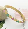 Bracciale rigido di design in acciaio inossidabile con diamanti a forma di T, serrature per uomo, donna, gioielli di moda, oro rosa, argento, amore, festa, goccia Dhu1X