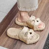 Slippers in modeschedels Design Slippers Women Street Y2K Eva Soft Pillow Slides Beach Sandals Gardenschoenen Home Zomer Vrouw 230418