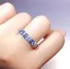 Bagues de grappe Bague en topaze naturelle Bijoux en argent 925 Marée Maître exquis 3 5 Luxe léger