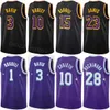 Imprimé Basketball City LeBron James Jersey 23 Rui Hachimura 28 DAngelo Russell 1 Gabe Vincent 7 Austin Reaves 15 Association Couleur Nom personnalisé Numéro Homme Femme