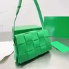 Designer-TaschenUmhängetaschen Neue Top-Leder Plaid-Leder Designer-Damenhandtaschen Messenger Green Clutch Bags multicolor Cross Body Purse Bankett TotesPillow Bag