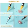 Doting Tools 50st/Set Dual-Ends Rhinestone Picker Doting Pen Bulk grossistkristaller ädelstenar Picker Wax Pen Pencil Nail Art Decoration Tools 231117