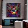 Het Oog Van Moderne Creatieve Wijsheid Doek Wall Art Schilderen Voor Woonkamer Decoratieve Muur Canvas Art Poster En stampe