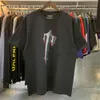 Nytt trendigt varumärke TR-t-shirt för män och kvinnor street konst mode t-shirt gata skytte designer märke mode mode mode