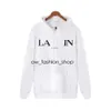 Lanvin Hoodie Men's Hoodies Sweatshirts 2023 Lanvins Hoodie Designer Seater Mens and Womens SweatshirtレタープリントプルオーバーLoose 10 939 867