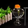 Vases Glass Flower Planter Heart Glass Vase Standing Home Decoration Flower Vase Decor Y23