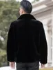 남자 모피가 가을과 겨울 코트 한국 패션 슬림 의류 갈색 푹신한 따뜻한 캐주얼 남성 탑 열 재킷 느슨한 231118