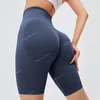 Sömlösa sportshorts för kvinnor yoga kort skjut upp hög midja gym scrunc shorts fitness träning rumpa lyft tätt yogayoga shorts sömlösa shorts fitness